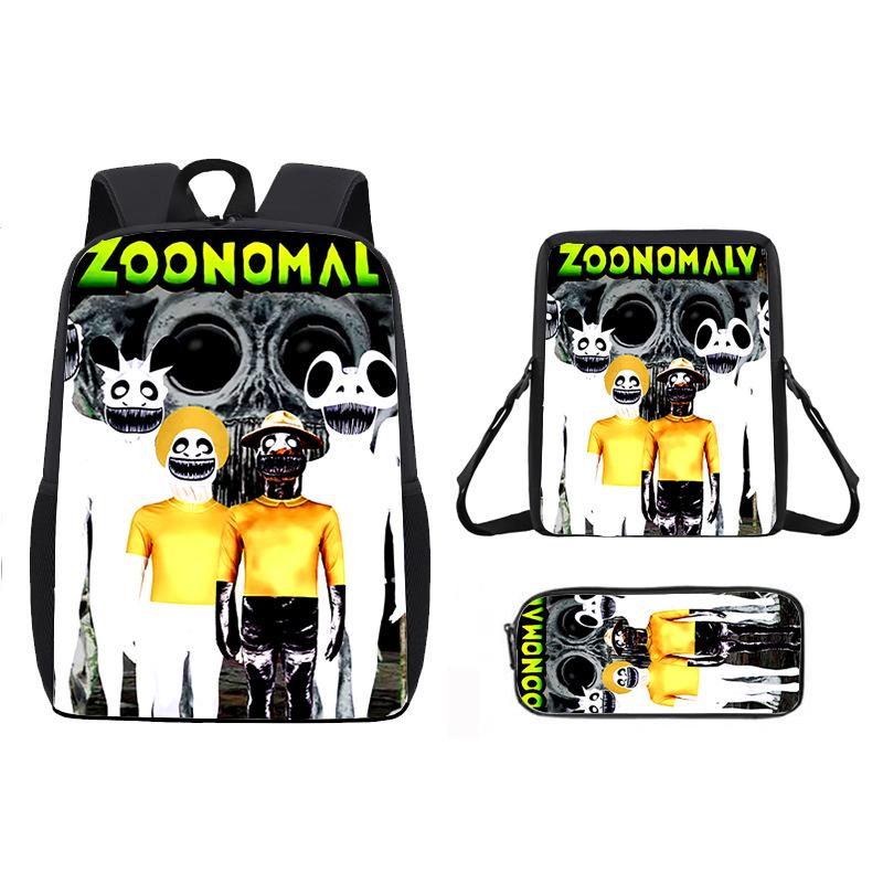 Verformte Zoo-Schüler-Schultasche Zoonomaly Spiel-Merchandise Kinderrucksack Umhängetasche Niedlich Lustig