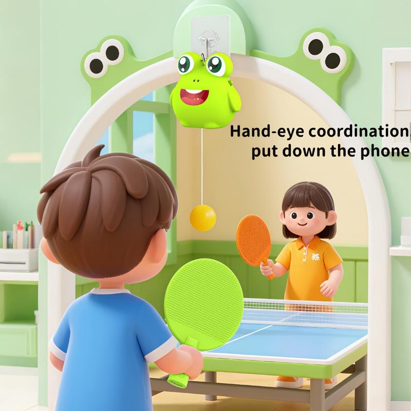 1SET Hanging Table Tennis Training Table, a Parent-child Interactive Indoor Hand-eye Coordination Practice Toy Suitable for Children