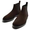 Zara Elegant Minimalist Short Chelsea Boots Men boots Brown 12018520-35