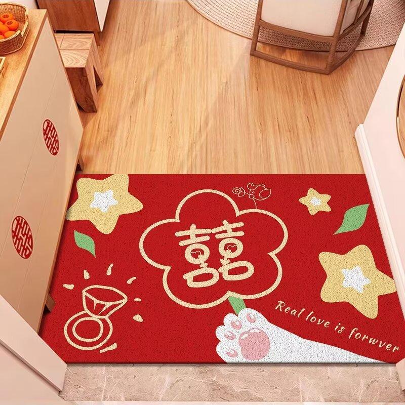 Wedding Bathroom Door Absorbent Mat Toilet Household Quick-drying Carpet Toilet Diatomaceous Mud Non-slip Cushion