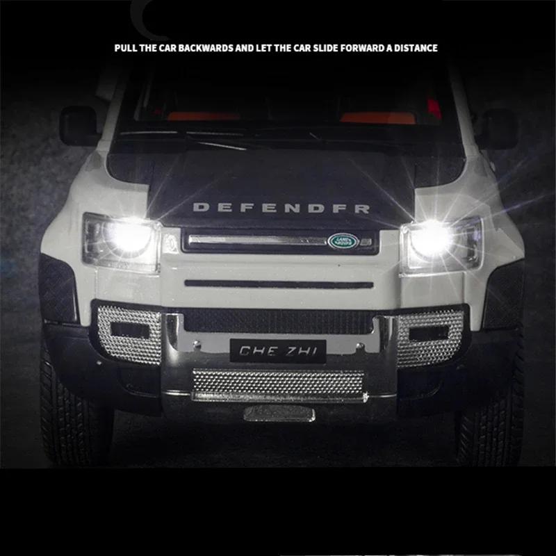 New 1:24 Land Rover Defender SUV Toy Alloy Car Diecasts & Toy Vehicles Metal Car Model Simulation Collection Toys For Kids Gifts