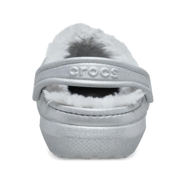 Crocs Classic Fuzz Lined Glitter Clog 211928 040