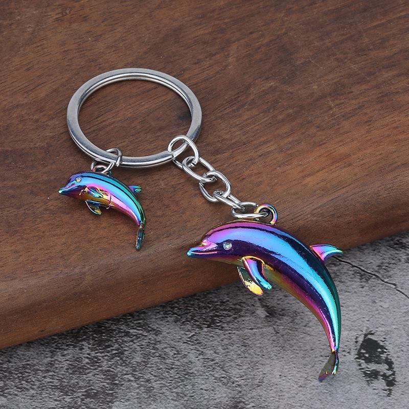 Dolphin Keychain Convenient Animal Themed Keyring 3d Dolphin Pendant Exquisite Marine Keychain For Wallet Decoration Gifts For
