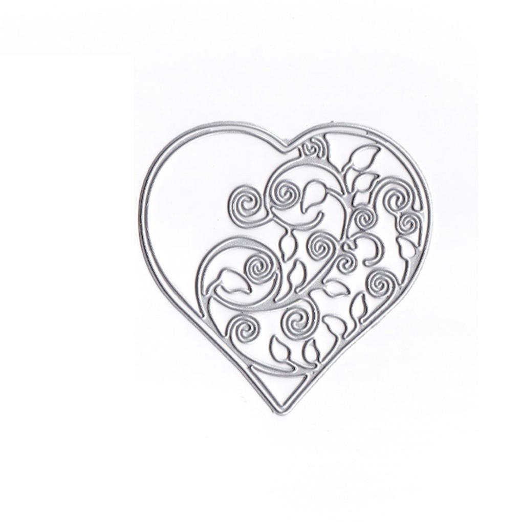 

Сердцевидная клетка для птиц Вырубные штампы Тиснение Трафарет Форма DIY Скрапбукинг Фотоальбом Поделки no.06