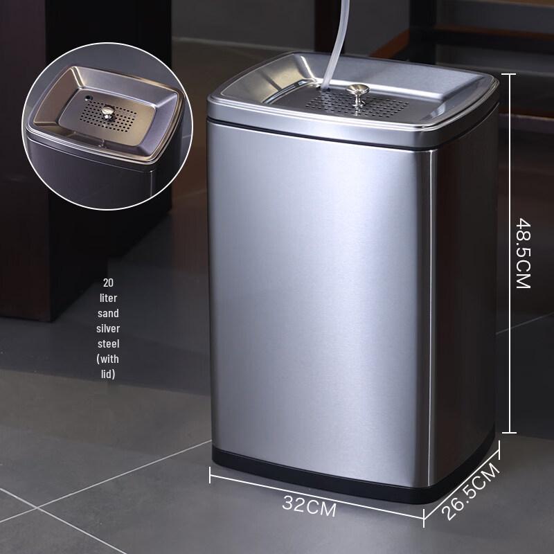 DM Stainless Steel 20L Tea Waste Collection Bucket