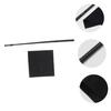 Yardwe 1 Set Long Whistle Cleaning Rod Piccolo Cleaning Rod and Cloth Kit