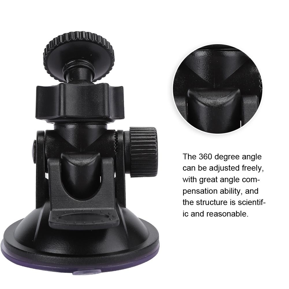 HD H3005A 2Pcs Driving Recorder Car Bracket 55mm Suction Cup 360 Degree Rotating Support Screw Heads