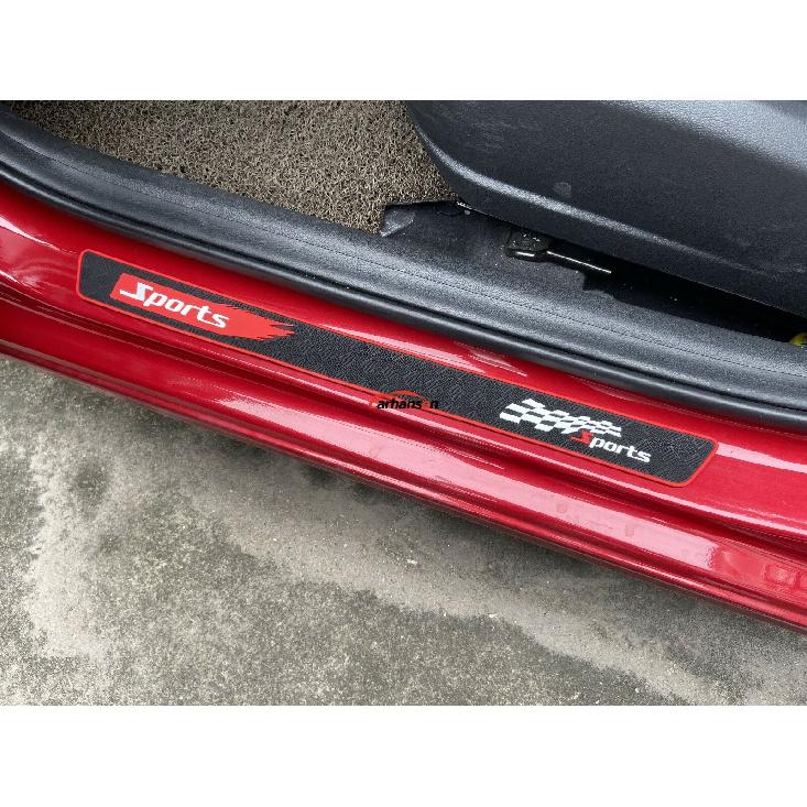 Auto Accessories Rubber Door Sill Protection Strip Scuff Plate Guard Car Sticker