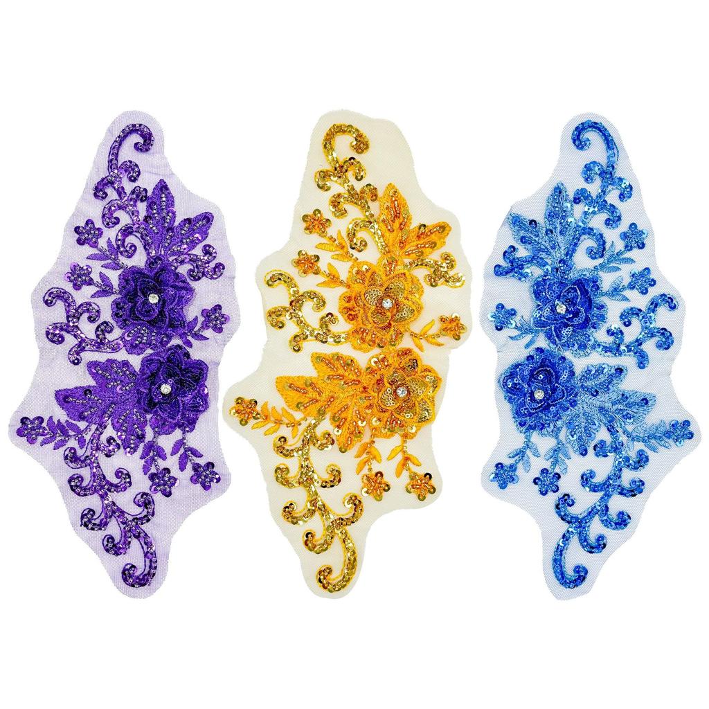 Heavy Industry Embroidery Colorful Beads Decal Decorative Accessories Three-Dimensional Flowers Nail Beads To Flowers