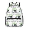 Fashion To Do List Do Nothing Panda Print Student Backpack School Bag Hiking Travel Daypack for Boys Girls Bookbag Shoulder Bags