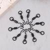 10/20Pcs Carp Fishing Swivels Snaps With Solid Ring Quick Change Fishing Hook Swivels Accessories For Carp Rig Micro Swivel Hook