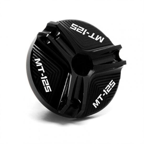 

Для YAMAHA MT125 MT 125 MT-125 2008- Аксессуары для мотоциклов CNC Передняя задняя крышка тормозной жидкости и; Крышка масляной пробки двигателя EP Black