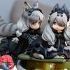 12cm Tea Party Cat Anime Figure Q Version Kawaii Tea Time Cats Tea Pot Cat Action Figure Collection Model Japanese Dolls Hobbies