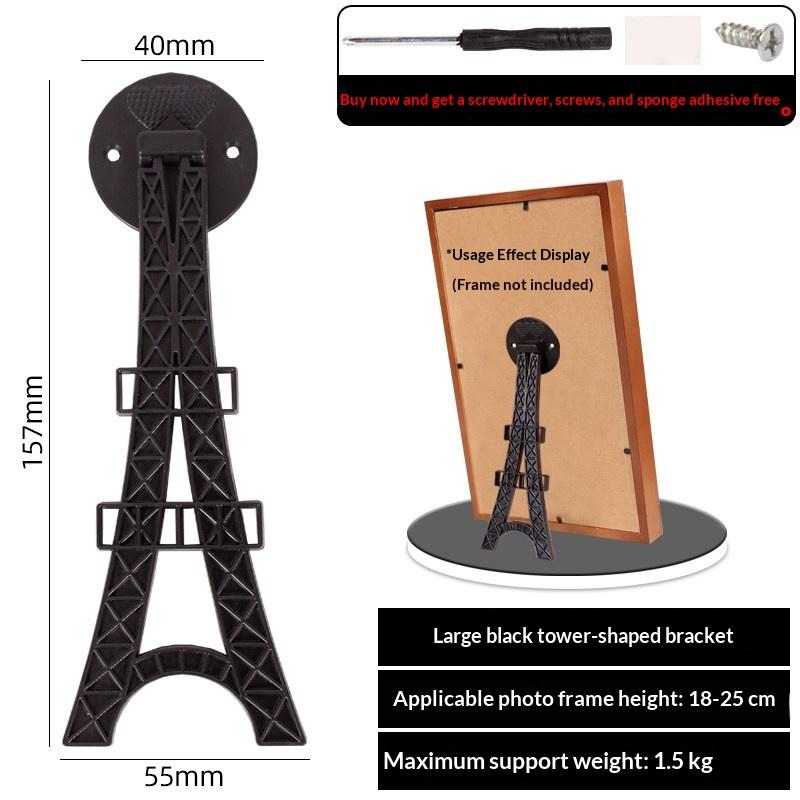 

New 10Pcs Photo Frame Stand Adjustable Angle Adhesive Backing Photo Display Stand Bracket Back Leg Foot For Photo Photography A S чёрный
