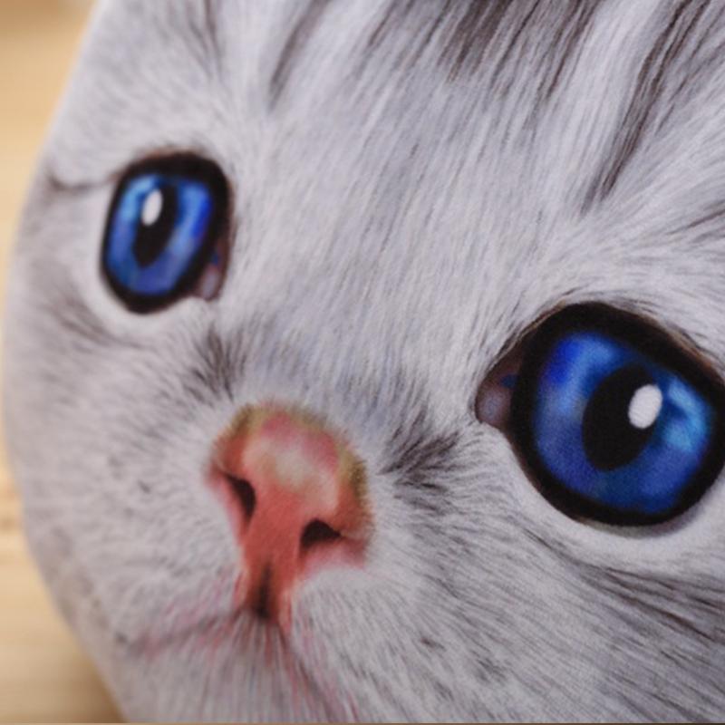 Crystal Velvet Pillow, Sofa Cushion, Removable Washable Pillow, Cartoon Simulation Cute Kitten Pillow, Plush Velvet Pillow,Sofa Decoration