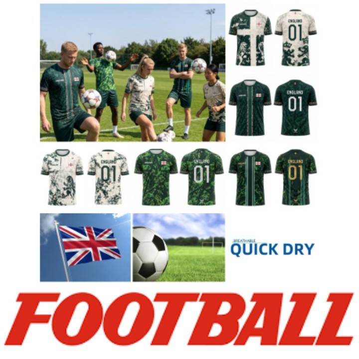T-shirt Football Soccer National Flag United Kingdom England UK 3D Print CHEER JERSEY Short Sleeve Training Round Neck Sport Uniform Unisex Men Women
