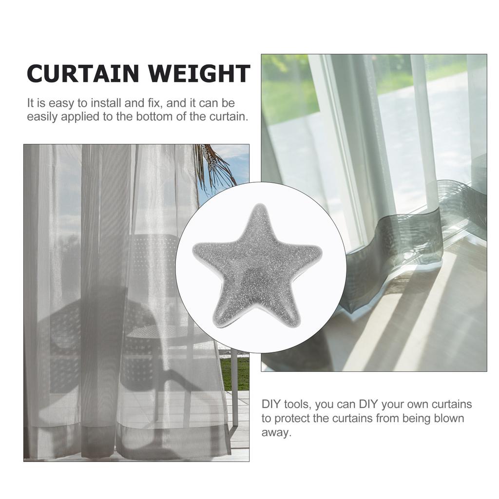 6Pairs Magnetic Curtain Weights Curtain Bottom Weight Block Easy Fix Shockproof Bathroom Drapery Pendant Screening Bottom Magnet