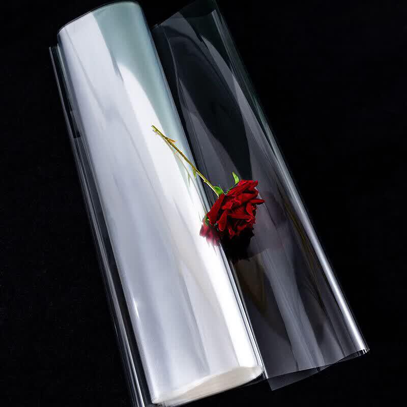 Transparent Glass Flower Wrapping Paper