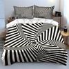 "Bold Striped Design Home Set" Exquisite three-piece bedding set gift for kids and adults