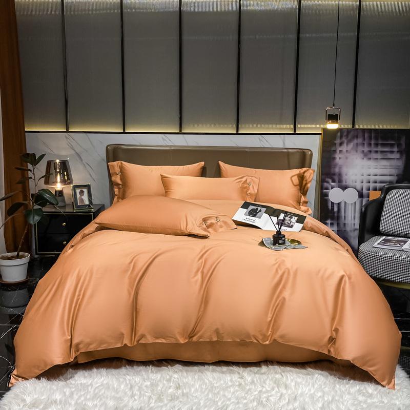 Nordic Style 60-count Xinjiang Long-staple Cotton Category A Four-piece Set High-end Pure Cotton Four-piece Duvet Cover