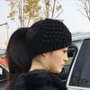 Hand-Knitted Wool Hairband Hat: Warm, Wide-Brimmed, Autumn & Winter Ear Protection, Floral Korean-Style Accessory