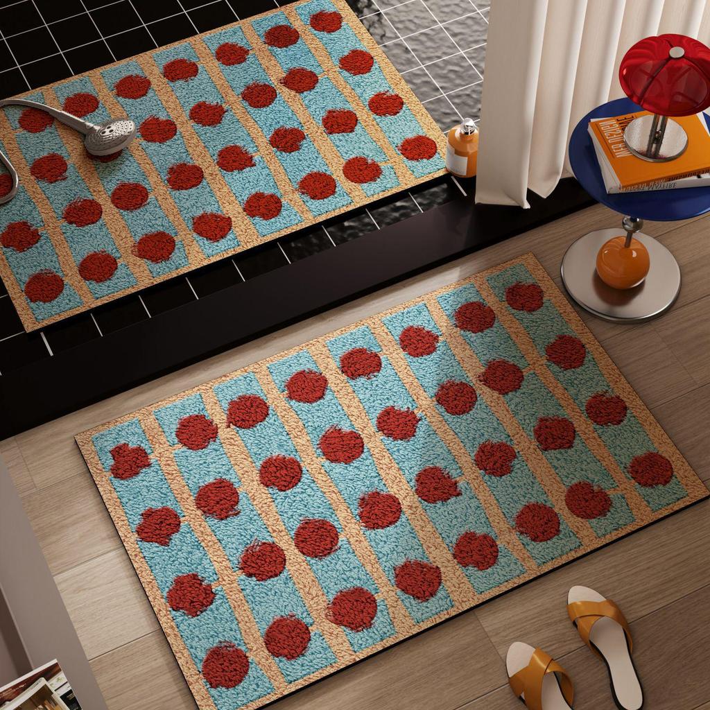 Retro Quick-Dry Non-Slip Diatomaceous Earth Bathroom Floor Mat