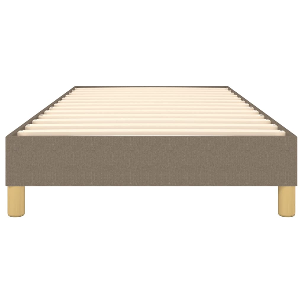 Vidaxl Bed Frame Without Mattress, Taupe, 100X200 Cm, Upholstered