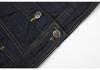 11KN Women's Slim Fit Retro Denim Jacket: Deconstructed Texture, Lapel, Single-Breasted