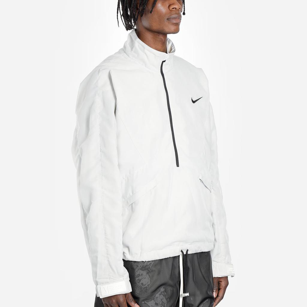Nike X Fear Of God Co-Branded Jednokolorowa Kurtka Sportowa Zapinana na Półzamek Męska Kurtka Biała BV4419-043