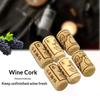 50Pcs Printed Wine Corks Stopper Reusable Sealing Wood Lid Cap Wine Bottle Stopper For Bottle Bar Tools Kitchen Accessories