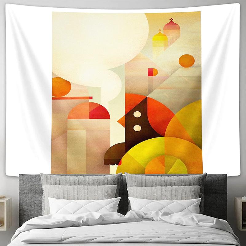 unframed Abstract Tapestry Wall Hanging Modern Art Decor Bohemian Texture Minimalist Design Aesthetic Room Decor Dorm Room Livin