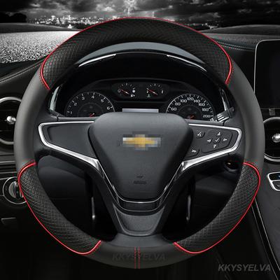 Microfiber Leather Car Steering Wheel Cover 38cm for Chevrolet All Models Captiva Cruze Sonic Auto Accessories