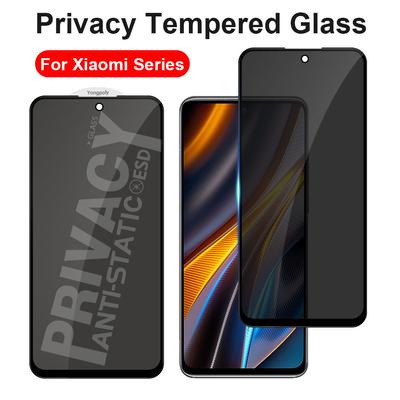 Paredzēts Xiaomi Mi 11 Lite 10T 12T POCO F3 F4 F5 X3 X4 Redmi Note 9 9S 9T 10 10S 11S 12 12S 13 9A 9C 10A 10C 12C Privātuma rūdīta stikla ekrāna aizsargs