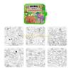 E7Ce Cartoon Water Coloring Book Reusable Kindergarten Kids Magical Painting Activity