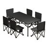 Draagbare Opvouwbare Camping Tafel & Stoelen Set met Roltafel en Visstoel