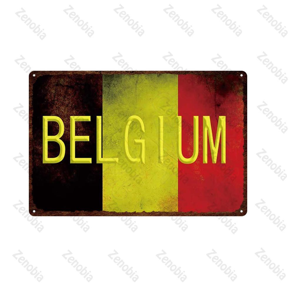 20X30Cm National Germany Netherlands Austria Russia Metal Sign Tin Sign City Travel Souvenir Wall Sticker Pub Home Decoration