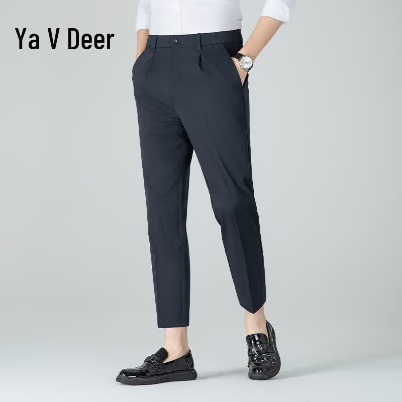 Yalu Men s Slim Straight Casual Suit Pants 29