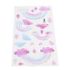 Self Adhesive Wall Sticker Cute Clouds Raindrop Pattern Decal Children"s Room Bedroom Decor