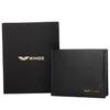 Men' Black Wings Wallet Made of Natural Goat Leather