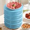 Stackable Mesh Food Cover with Lid Multi-Function Dome for Vegetables Dumplings Seafood Meat Space-Saving Kitchen Accessory
