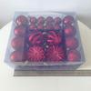 Xiyin 48-Piece Irregular Christmas Balls Set (4, 6, 8 cm) - Boxed Holiday Ornaments