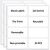 Reble Dry Erase Labels for Organizing, Storage Bin, Craft, Jars, Pantry Labels, Sticky Notes for Office School Home Gift Chioce, Removable (2x4