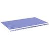 vidaXL Ersatzstoff für Markise Blau und Weiß 580x345 cm Polyester