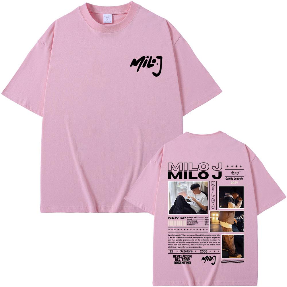 Rapper Milo J 111 Album Graphic T Shirt Men Women Hip Hop Fashion Oversized Short Sleeve Tshirt Men's Casual Pure Cotton T-shirt