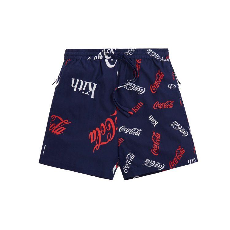 

Короткие темно-синие брюки унисекс с принтом Kith x Coca-Cola, синие KH6378-102 XL