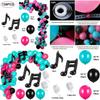 Music Tik Tok Theme Birthday Party Decorations 139pcs Balloon Arch Kit Supplies