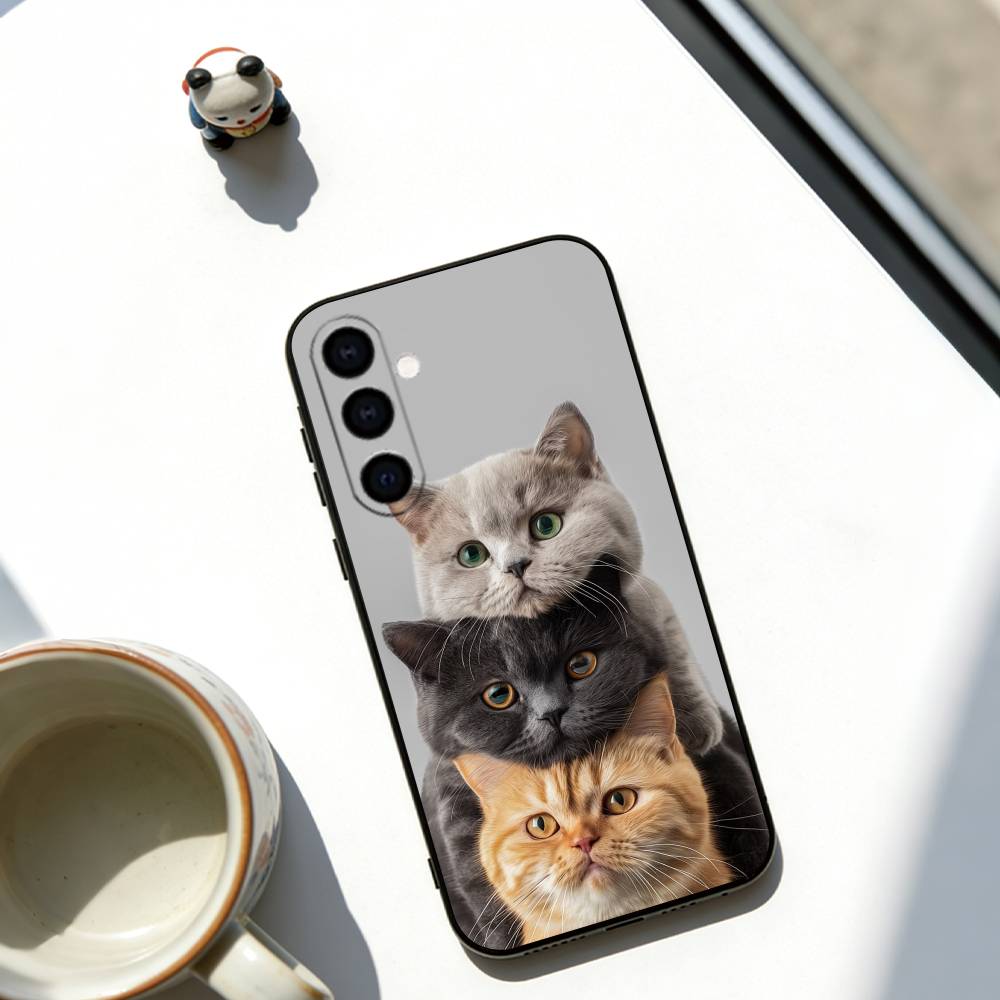 

The Cat Crew Phone Case Black Silicone Soft For Samsung Galaxy A73,A72,A71,A70,A53,A52,A51 Samsung a71 5g