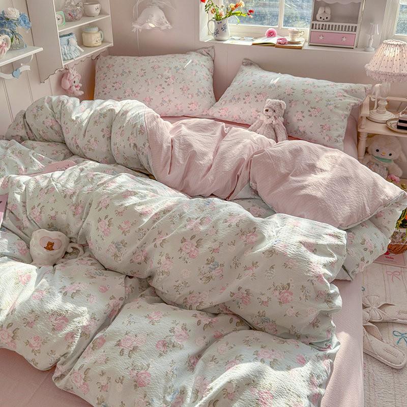 Cotton Bedding Set Dormitory Student Bed 150x200cm 180x220cm 200x230cm 3 Or 4 Piece Soft Comfortable