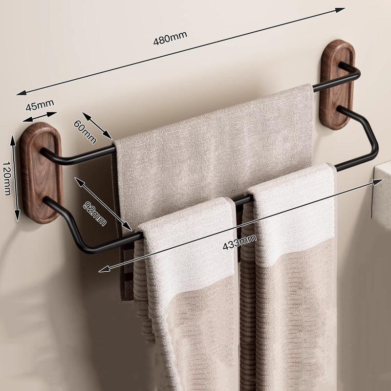 Walnuss Handtuchhalter Badezimmerwand Einfache Aufbewahrungsregale Eingangslagerung Schuhregal Multifunktionale Dekorative Accessoires