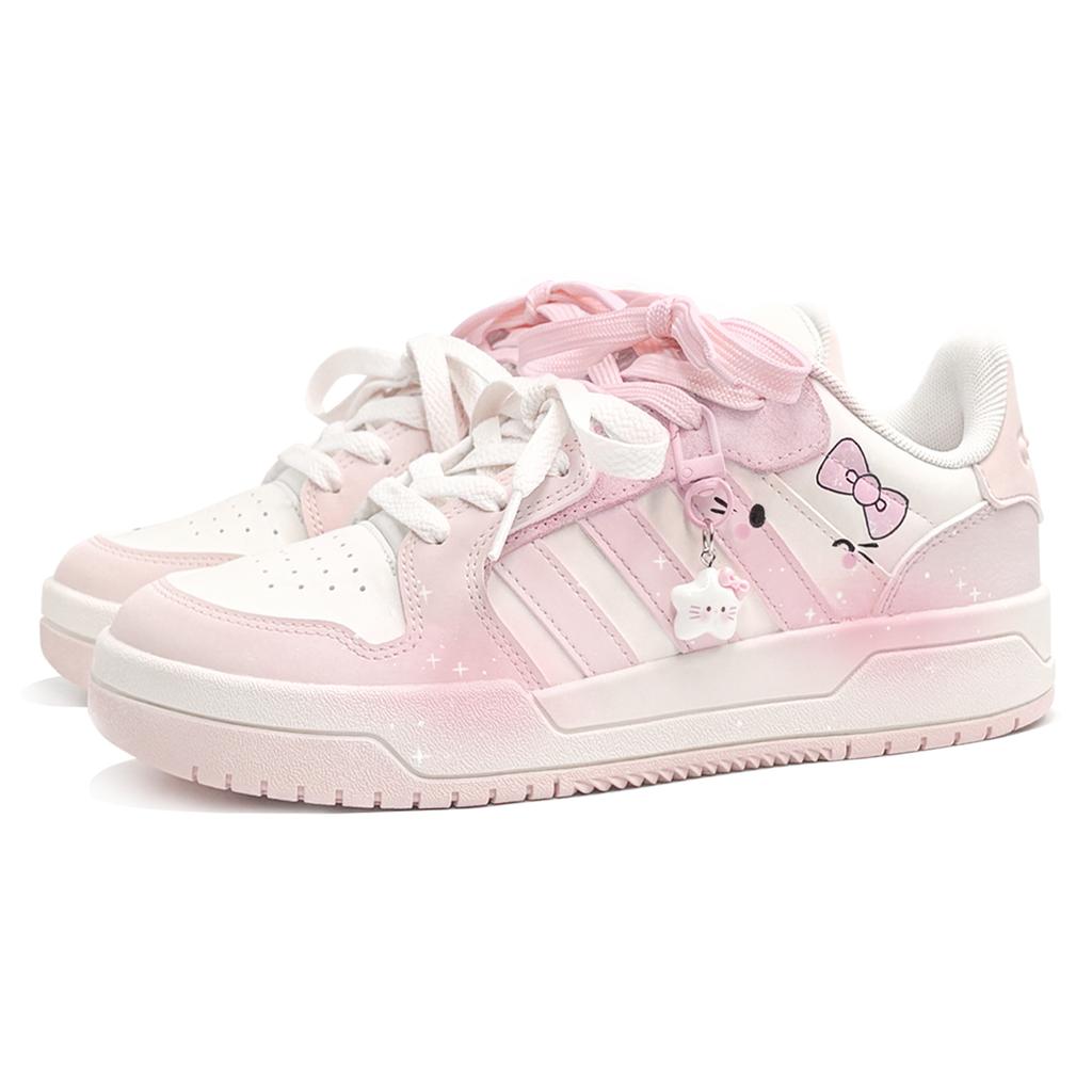 Adidas ENTRAP Peach Blossom Kitten, First Culture V Low top Skateboard Shoes Women's Pink IE3904(TeamTwo-)